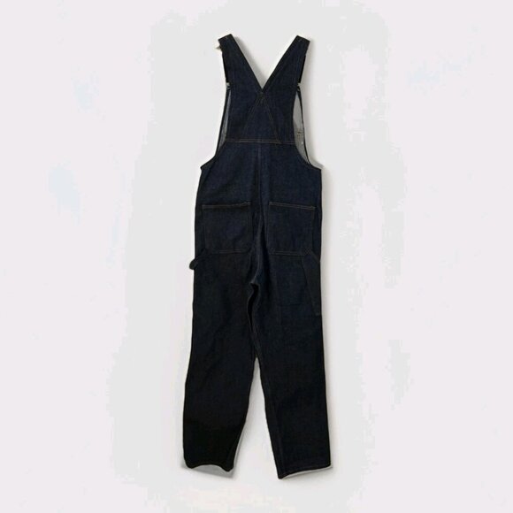 Big Bill Bib Overall Mens 36 R Navy Denim 92 NAY 47246 Carpenter Unlined Pockets - Picture 2 of 16